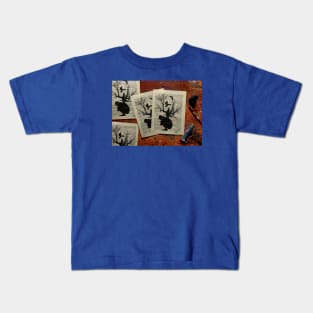 in silence hand made prints Kids T-Shirt